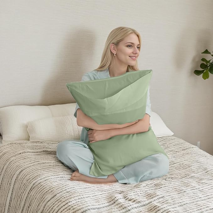 Bamboo Cooling Pillowcase Set - King - 20 x 40 in - 2 Pack - 2 Piece
