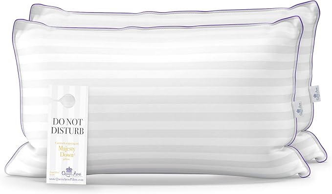 Down Alternative Hypoallergenic Bed Pillow - Queen - 2 Pack