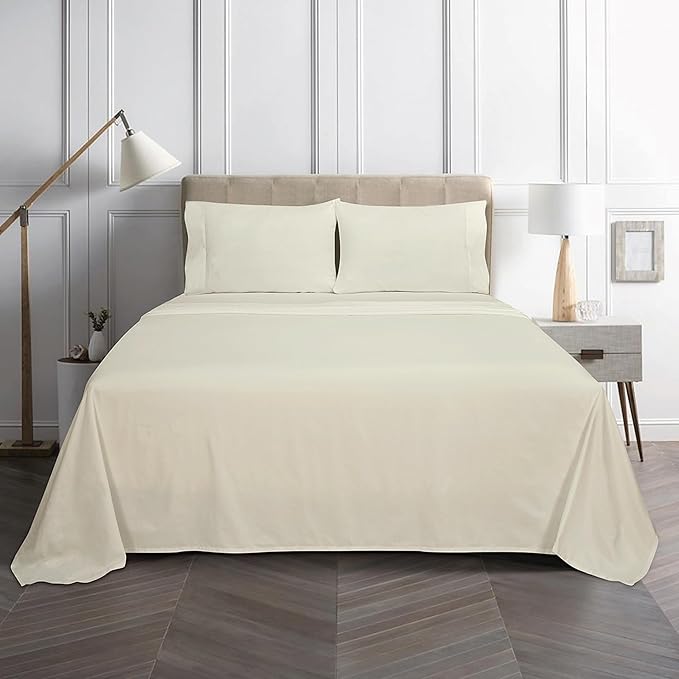 Bamboo Cooling Bed Sheet Set - King - 4 Piece