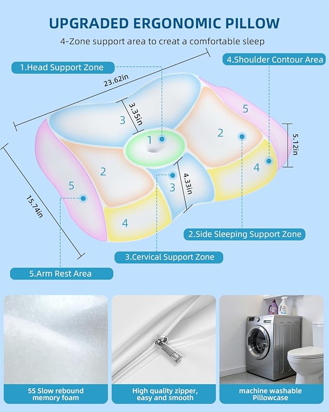 Memory Foam Cooling Bed Pillow