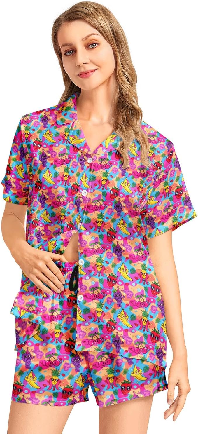 Women's Pajama Set - Short Sleeve - 2 Piece