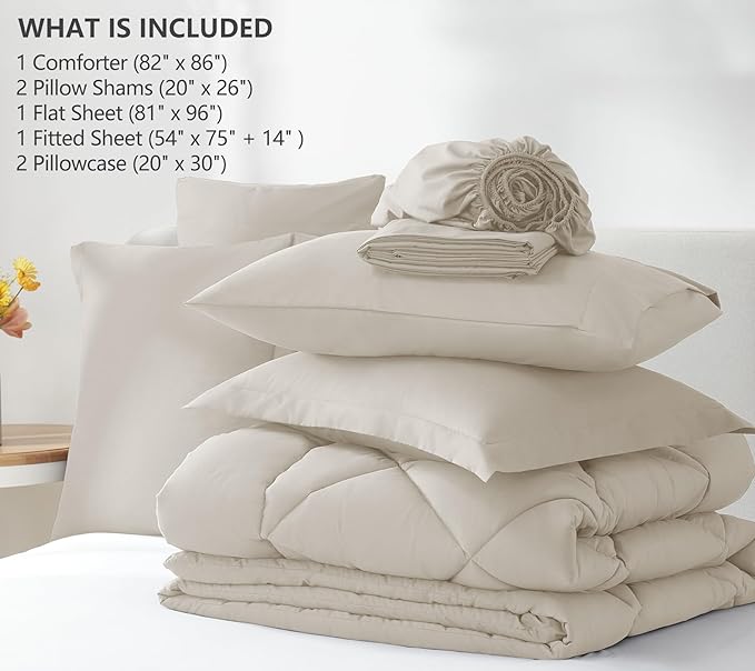 Down Alternative Comforter Set - Full - 7 Piece