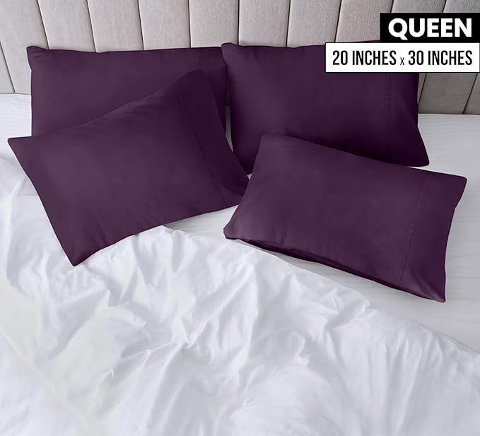 Microfiber Pillowcase - Queen - 20 x 30 in - 12 Pack