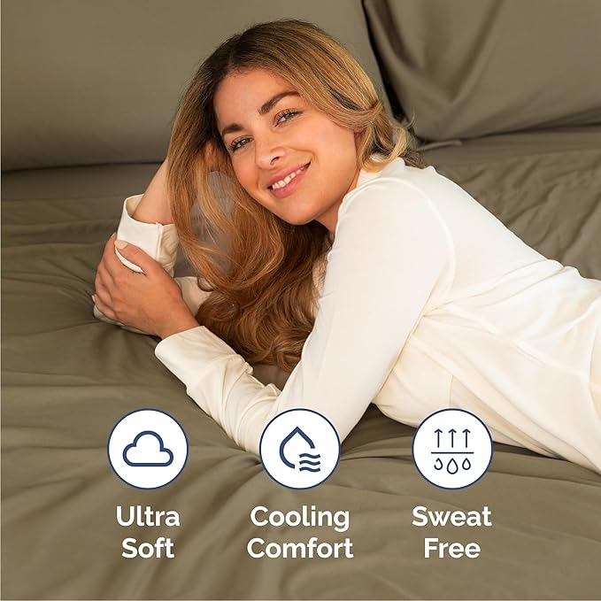 Cooling Bed Sheet Set - King - 4 Piece