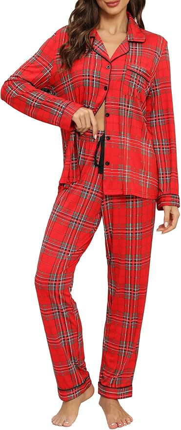 Women's Pants Pajama Set - Long Sleeve - 2 Piece
