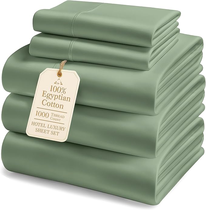 Linen Bed Sheet Set - Split King - 15 in Deep Pocket - 5 Piece