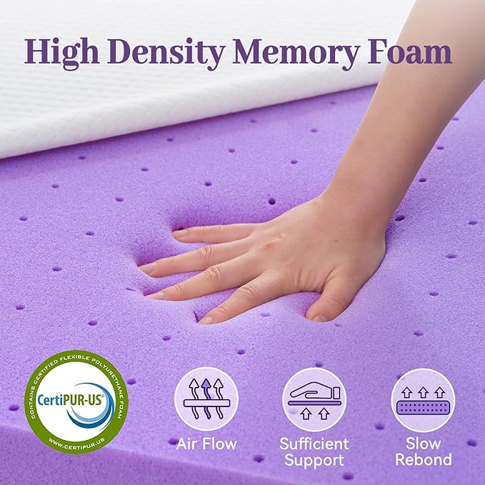 Memory Foam Mattress Topper - Twin