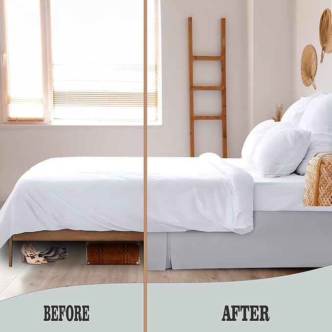 Microfiber Bed Skirt - King - 14 in Drop