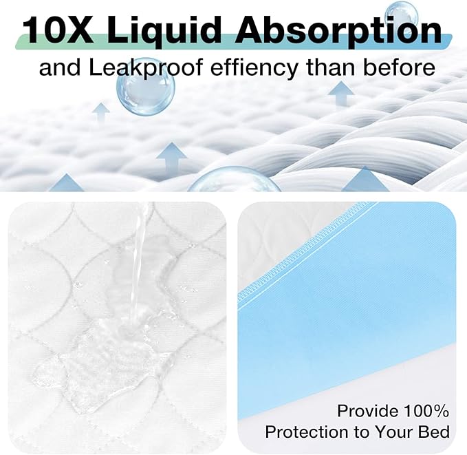 Waterproof Mattress Protector - 2 Pack