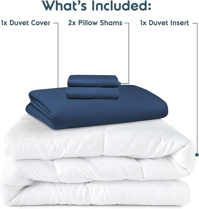 Down Alternative Duvet Cover Set - Full - 4 Piece