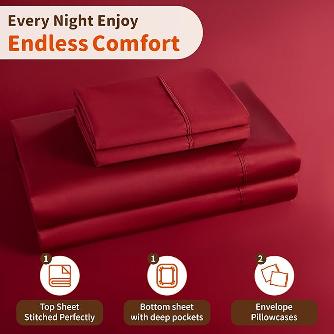 Bed Sheet Set - Full - 4 Piece