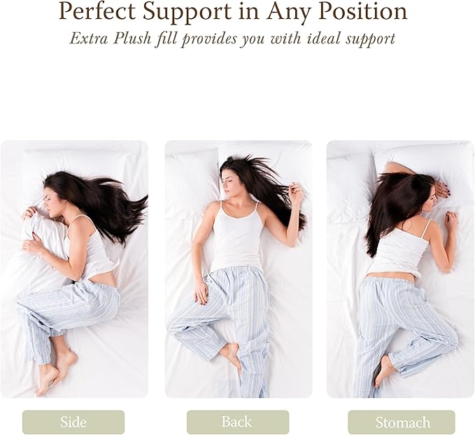 Down Alternative Cooling Bed Pillow - King - 2 Pack