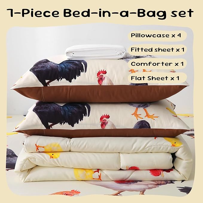 Comforter Set - Queen - 7 Piece