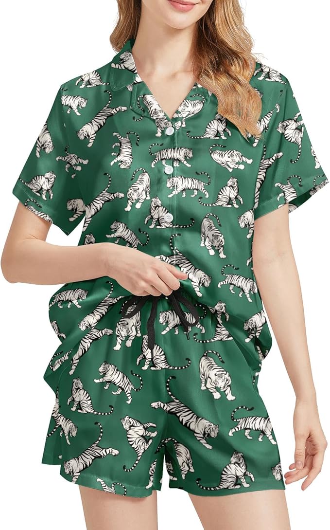 Women's Pajama Set - Short Sleeve - 2 Piece
