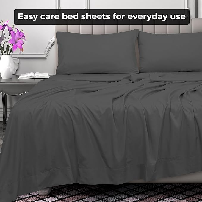 Microfiber Flat Sheet - Twin XL - 2 Pack
