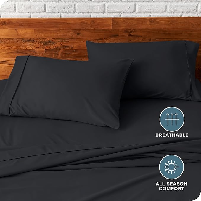 Microfiber Hypoallergenic Pillowcase Set - King - 2 Piece