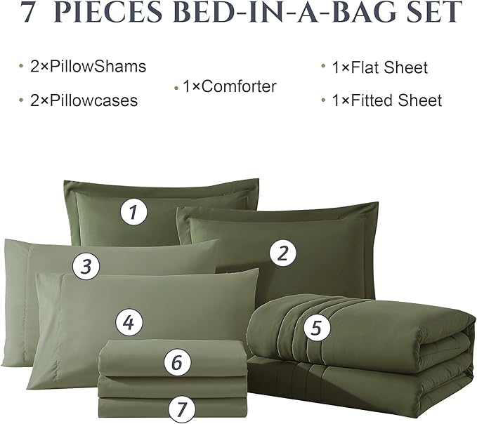 Comforter Set - King - 7 Piece