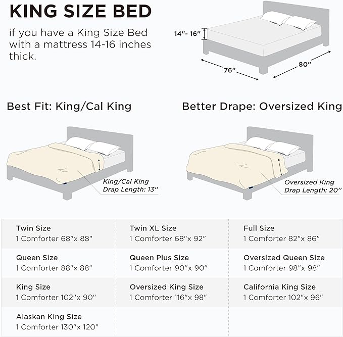 Down Alternative Comforter - King - 90 x 102 in