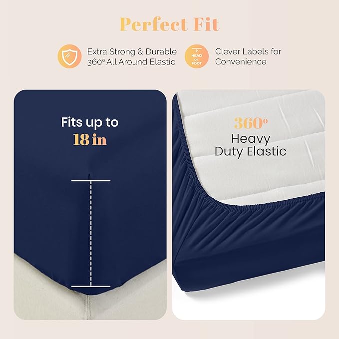 Cooling Bed Sheet Set - Full - 4 Piece
