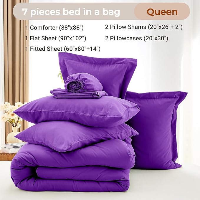 Comforter Set - Queen - 7 Piece