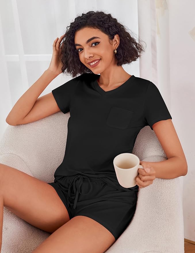 Women's Pajama Set - Short Sleeve - 2 Piece