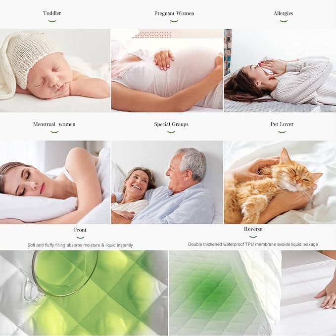 Bamboo Waterproof Mattress Pad - California King