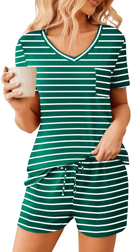 Women's Pajama Set - Short Sleeve - 2 Piece