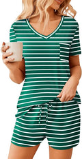 Women's Pajama Set - Short Sleeve - 2 Piece