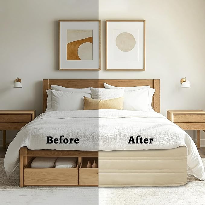 Linen Bed Skirt - King - 14 in Drop