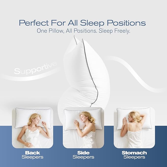 Down Alternative Cooling Bed Pillow - King - 4 Pack