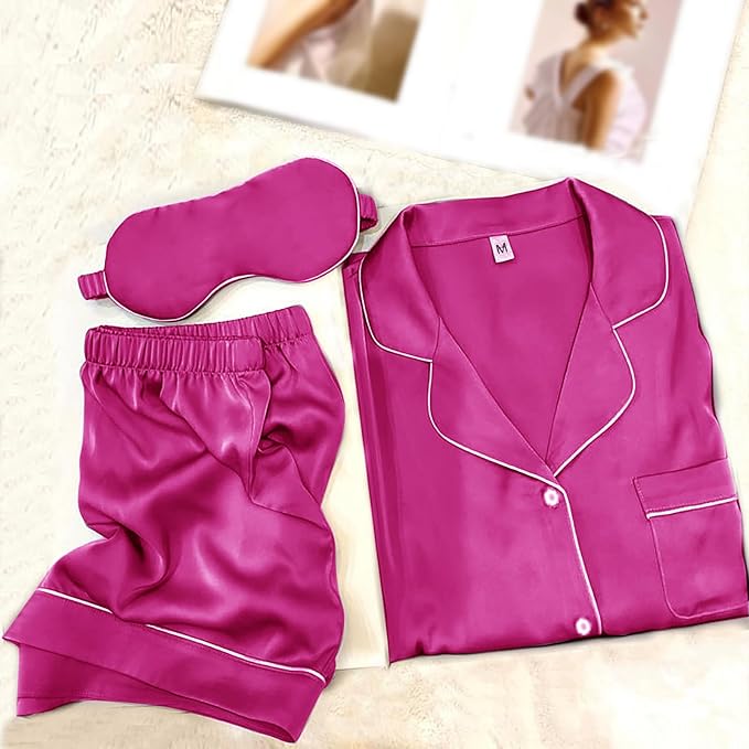 Satin Pajama Set - 2 Piece