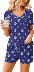 Women's Pajama Set - Short Sleeve - 2 Piece