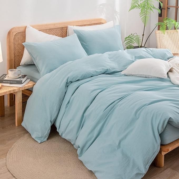 Linen Duvet Cover Set - Full - 3 Piece