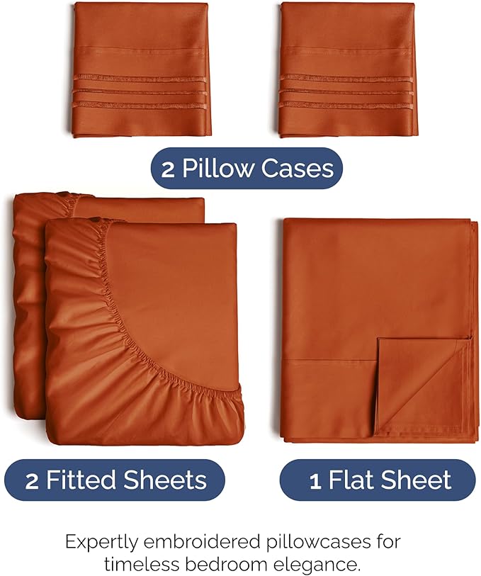 Cooling Bed Sheet Set - Split King - 5 Piece