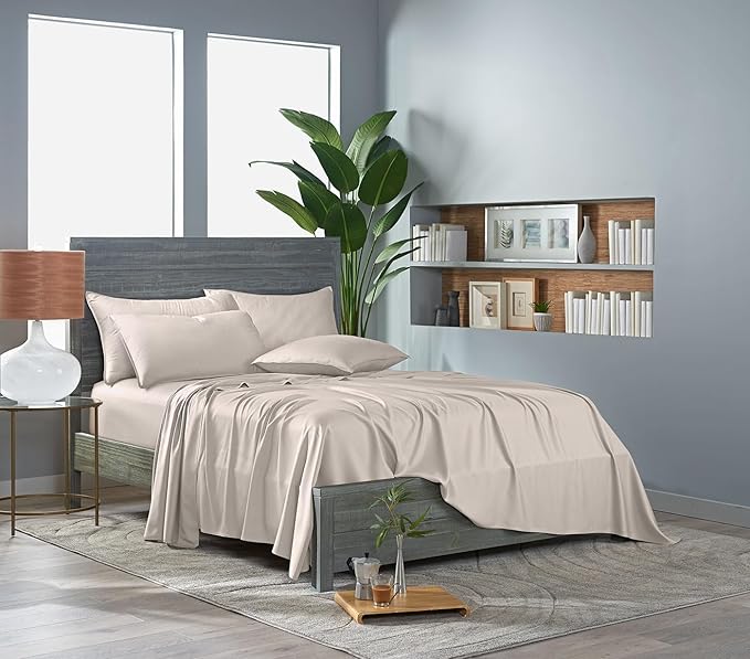 Bamboo Cooling Bed Sheet Set - California King - 4 Piece