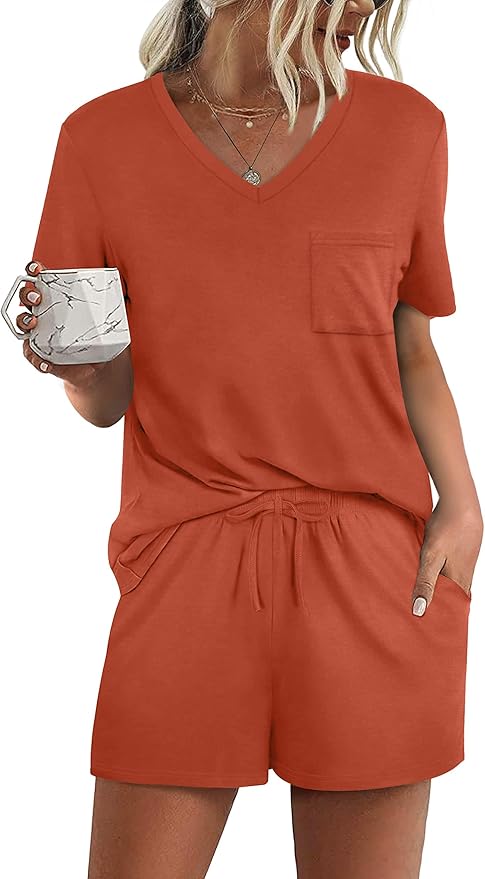 Women's Pajama Set - Short Sleeve - 2 Piece