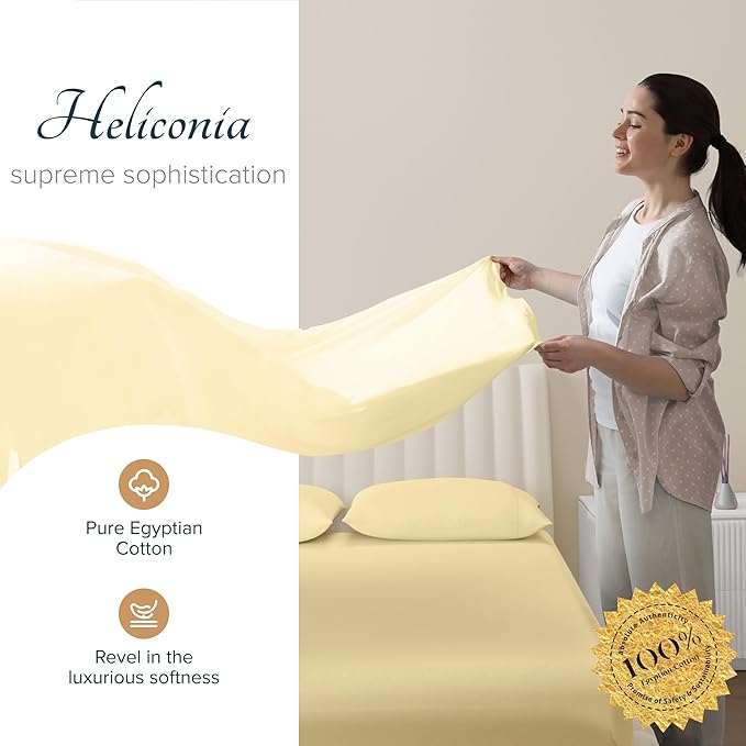 Linen Cooling Bed Sheet Set - King - 17 in Deep Pocket - 4 Piece