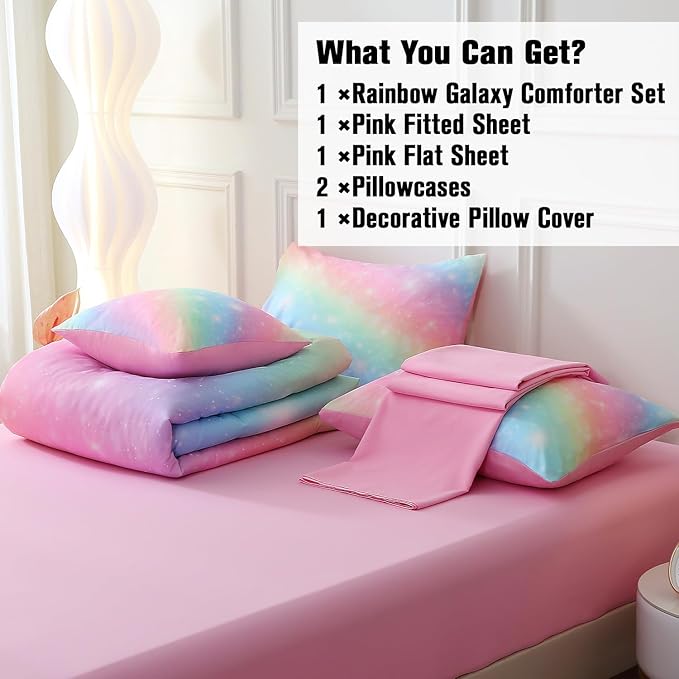 Microfiber Comforter Set - Twin - 6 Piece