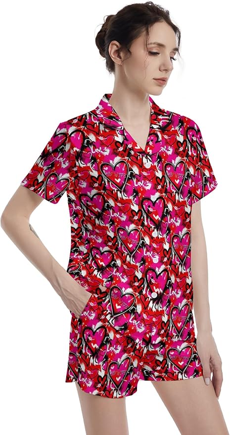 Women's Pajama Set - Short Sleeve - 2 Piece