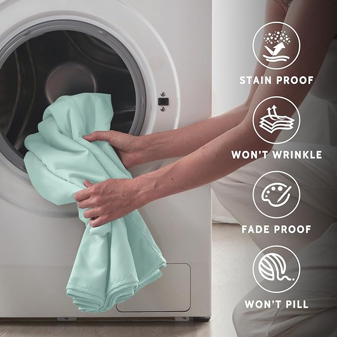 Microfiber Cooling Bed Sheet Set - Full - 6 Piece