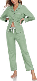 100% Cotton Pants Pajama Set - Long Sleeve - 2 Piece