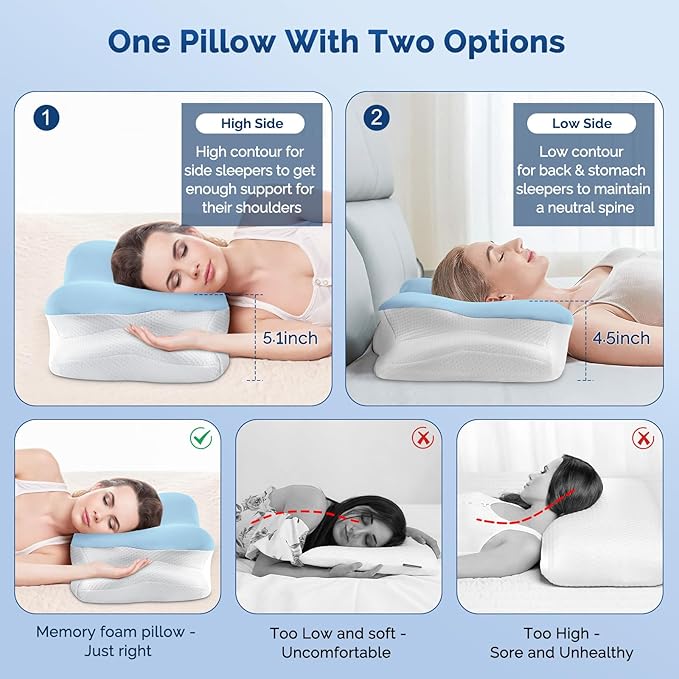 Memory Foam Cooling Bed Pillow
