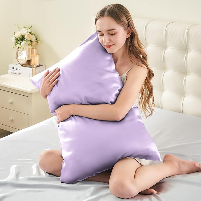 Mulberry Silk Cooling Pillowcase Set - Queen - 2 Pack - 2 Piece