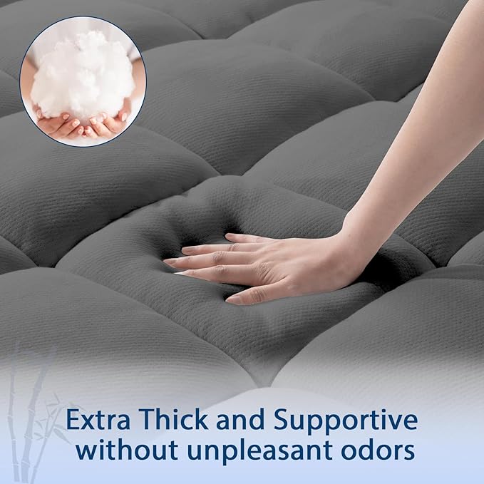 Bamboo Cooling Mattress Topper - California King
