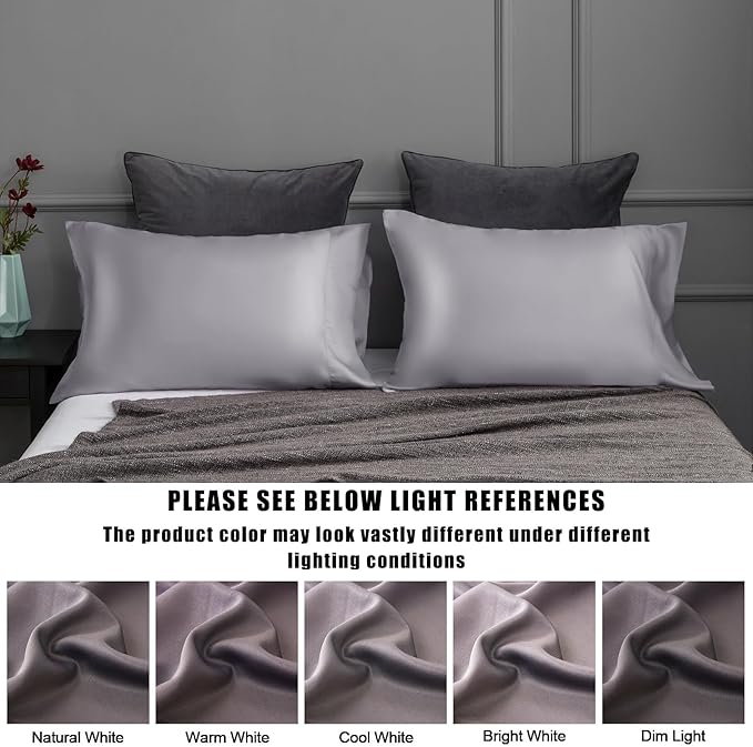 Bamboo Cooling Pillowcase Set - Queen - 20 x 30 in - 2 Pack - 2 Piece