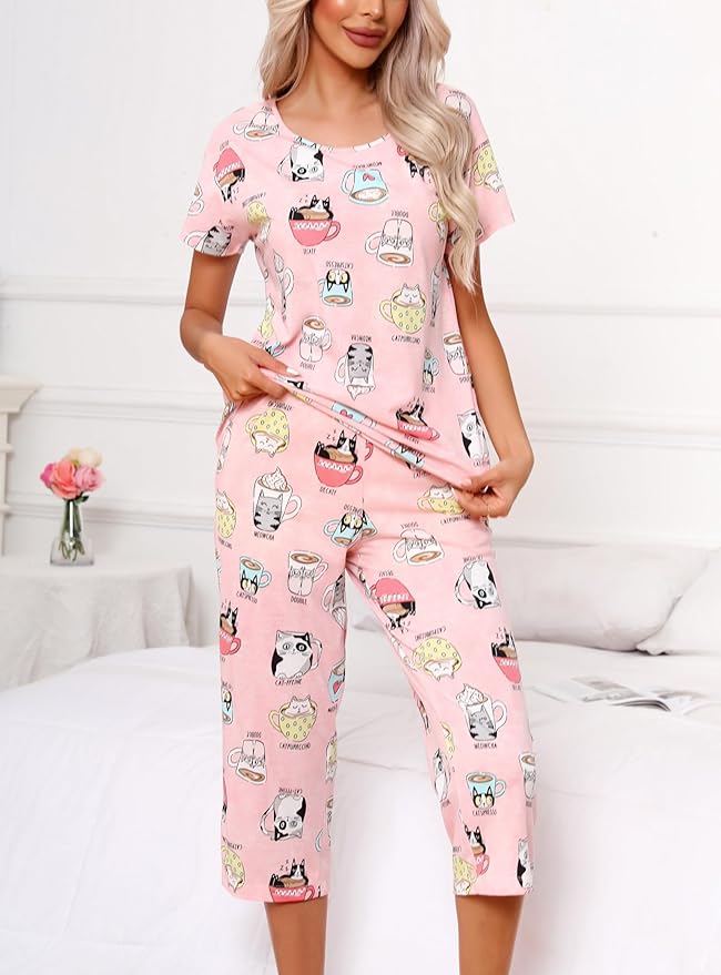 Women's Capri Pajama Set - 2 Piece