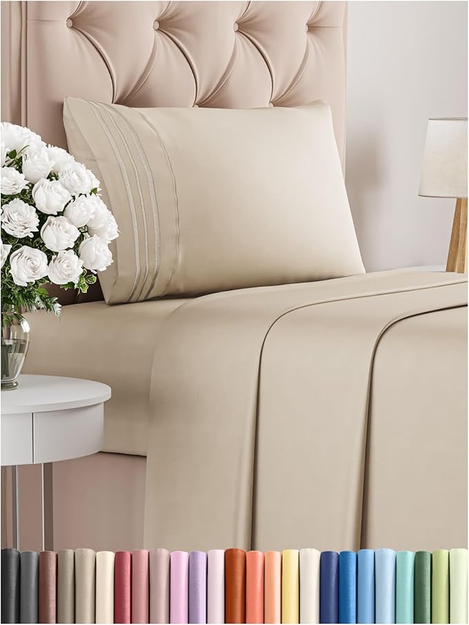 Cooling Bed Sheet Set - Twin - 3 Piece