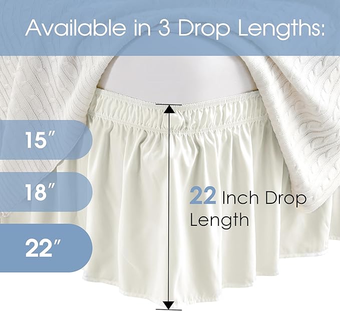 Bed Skirt - Queen - 22 in Drop