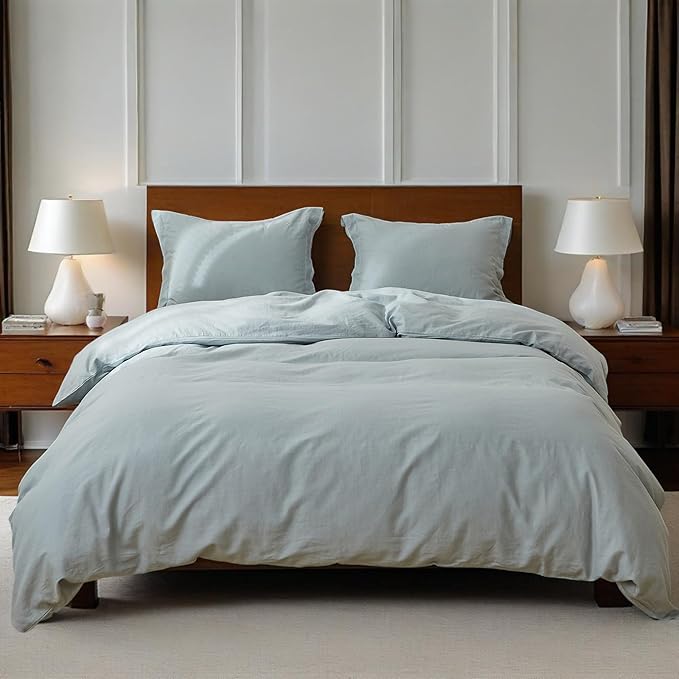 Linen Duvet Cover Set - King - 3 Piece