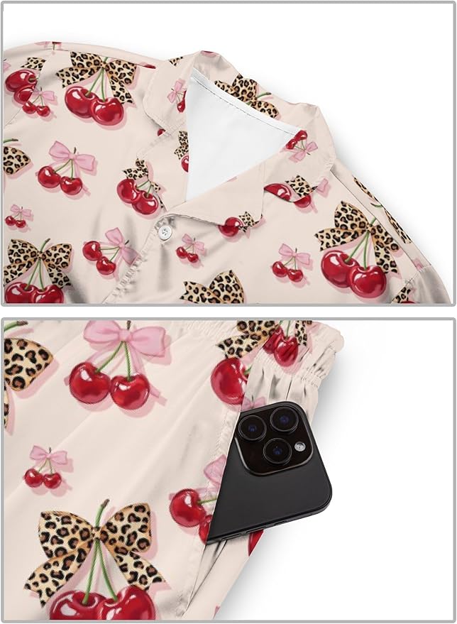 Women's Pajama Set - Short Sleeve - 2 Piece